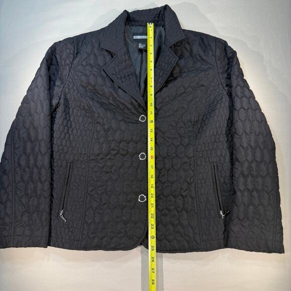 Requirements Women’s Black Quilted Jacket Size Large - Picture 3 of 7
